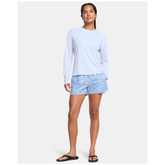 Under Armour NWT Women's Horizon Blue/Nimbus Blue FISH Pro Woven Shorts, XXLarge - Picture 2 of 7